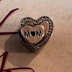 Authentic Pandora Tribute to Mom Charm #792070CZ